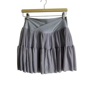 Blogilates Women's‎ Large Lilac Purple Ballerina Skorts Skirt Ruffles Activewear